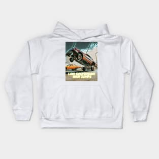 Lowrider. Low suspension –high jumps Kids Hoodie